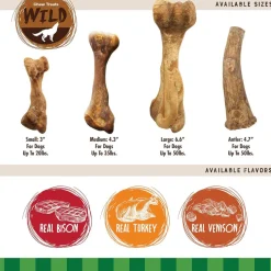 Nylabone Healthy Edibles WILD Natural Long Lasting Venison Flavor Dog Chew Treats - Large/Giant, 1-count