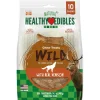 Nylabone Healthy Edibles WILD Natural Long Lasting Venison Antler Dog Chew Treats - Medium/Wolf, 10-count