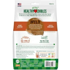 Nylabone Healthy Edibles WILD Natural Long Lasting Venison Antler Dog Chew Treats - Medium/Wolf, 10-count