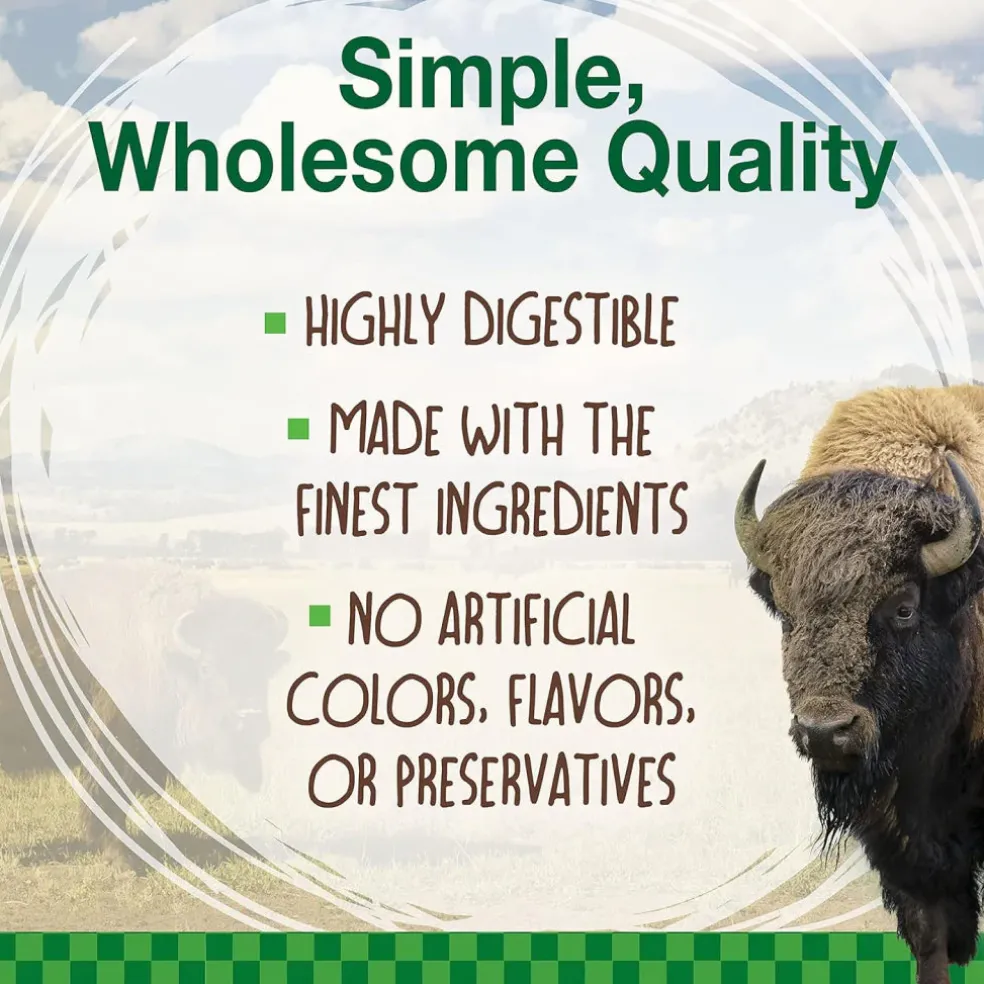 Nylabone Healthy Edibles WILD Natural Long-Lasting Bison Flavor Bone Chew Treats for Dogs