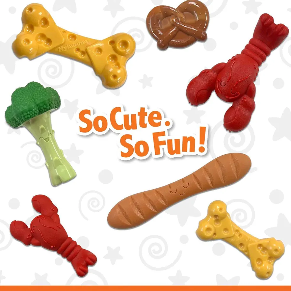 Nylabone Power Chew Broccoli Dog Toy, Bacon & Cheese Flavor, Large/Giant