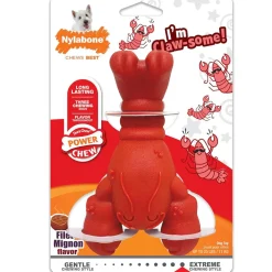 Nylabone Power Chew Lobster Dog Toy, Red