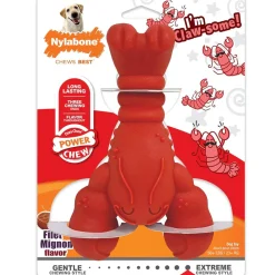 Nylabone Power Chew Lobster Dog Toy, Red