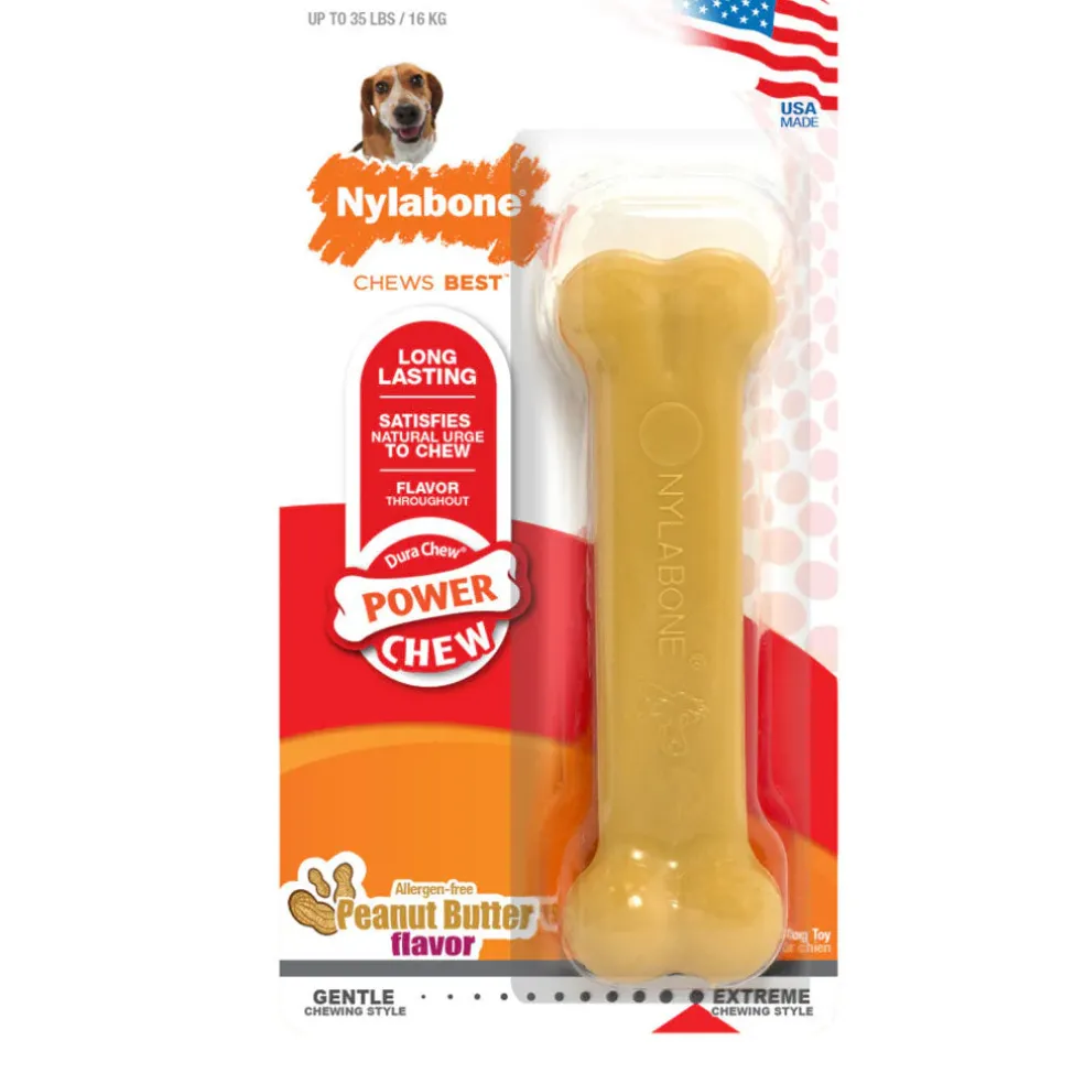 Nylabone Power Chew Peanut Butter Flavored Dog Chew Toy