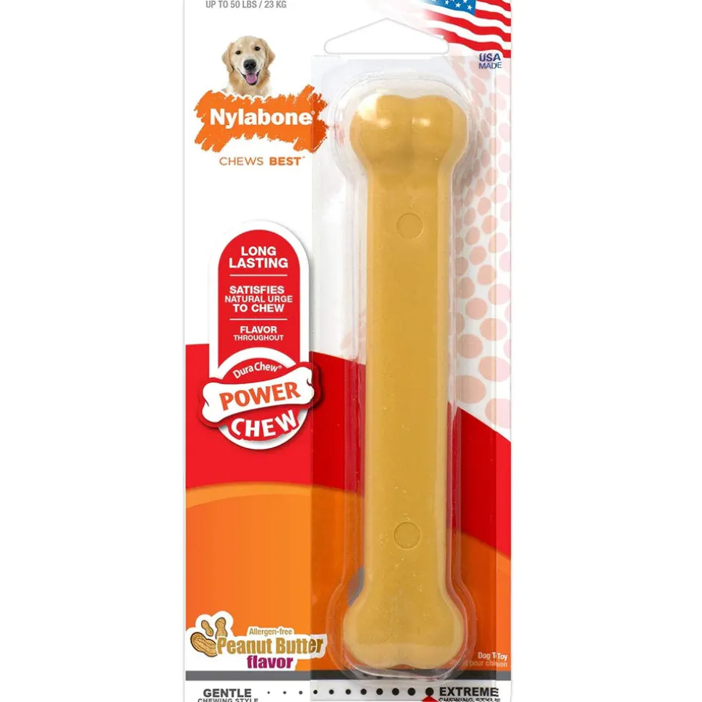 Nylabone Power Chew Peanut Butter Flavored Dog Chew Toy