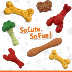 Nylabone Power Chew Pretzel Dog Toy Bacon & Peanut Butter
