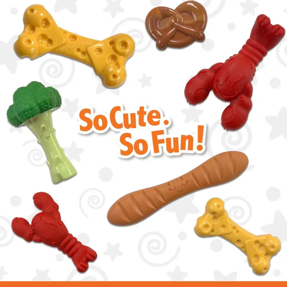 Nylabone Power Chew Pretzel Dog Toy Bacon & Peanut Butter