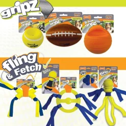 Nylabone Power Play Football Gripz Dog Toy