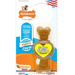 Nylabone Puppy Chew Ring Chicken Flavored Puppy Chew Toy