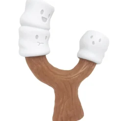 Nylabone Strong Toasted Marshmallow Stick & Peanut Butter Flavor Tough Dog Chew Toy, Large/Giant