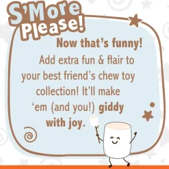 Nylabone Strong Toasted Marshmallow Stick & Peanut Butter Flavor Tough Dog Chew Toy, Large/Giant