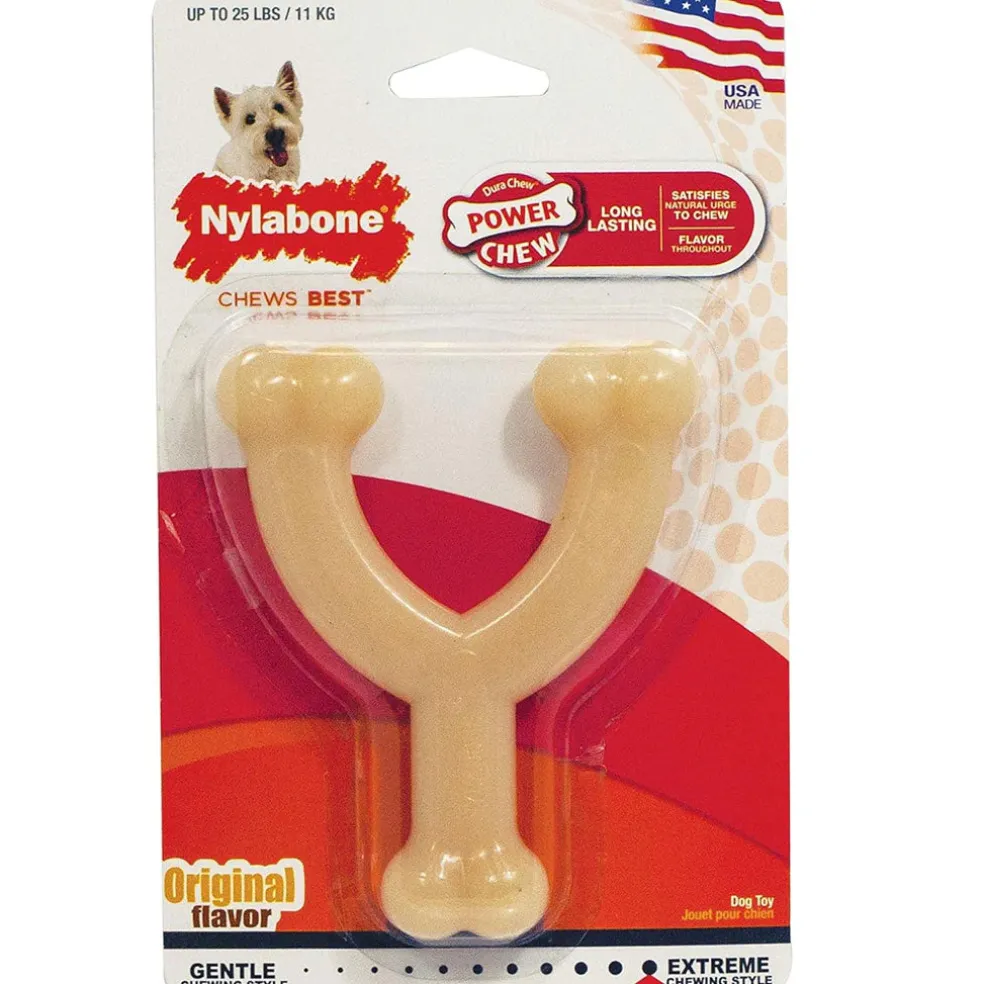 Nylabone Wishbone Dura Chew Power Chew Original Flavored Dog Toy