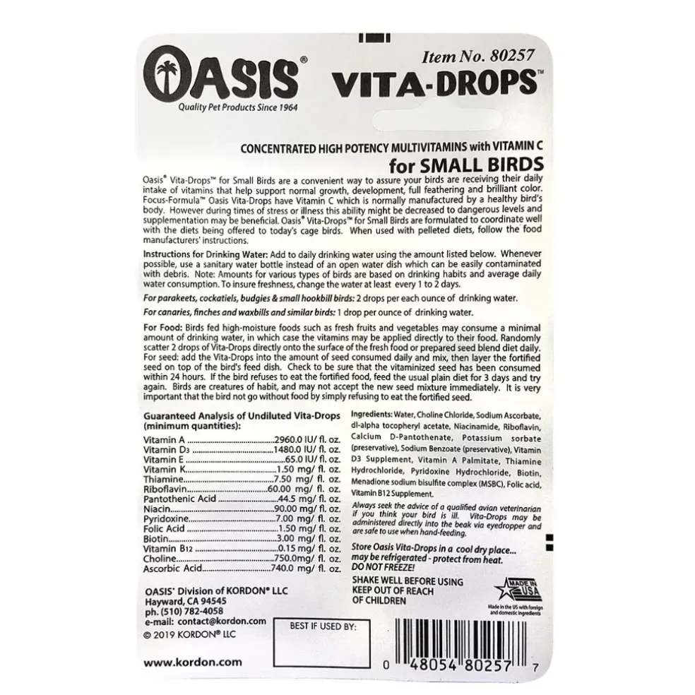 Oasis Vita E-Z-MIST Multivitamin Spray for Small Birds (2 oz)