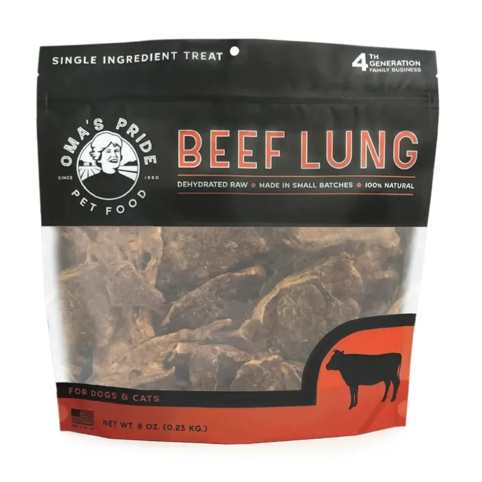 Oma's Pride Dehydrated Beef Lung Dog & Cats Treats