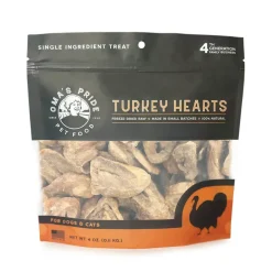 Oma's Pride Freeze-Dried Turkey Heart Slices Dog & Cat Treats (1.5 oz)