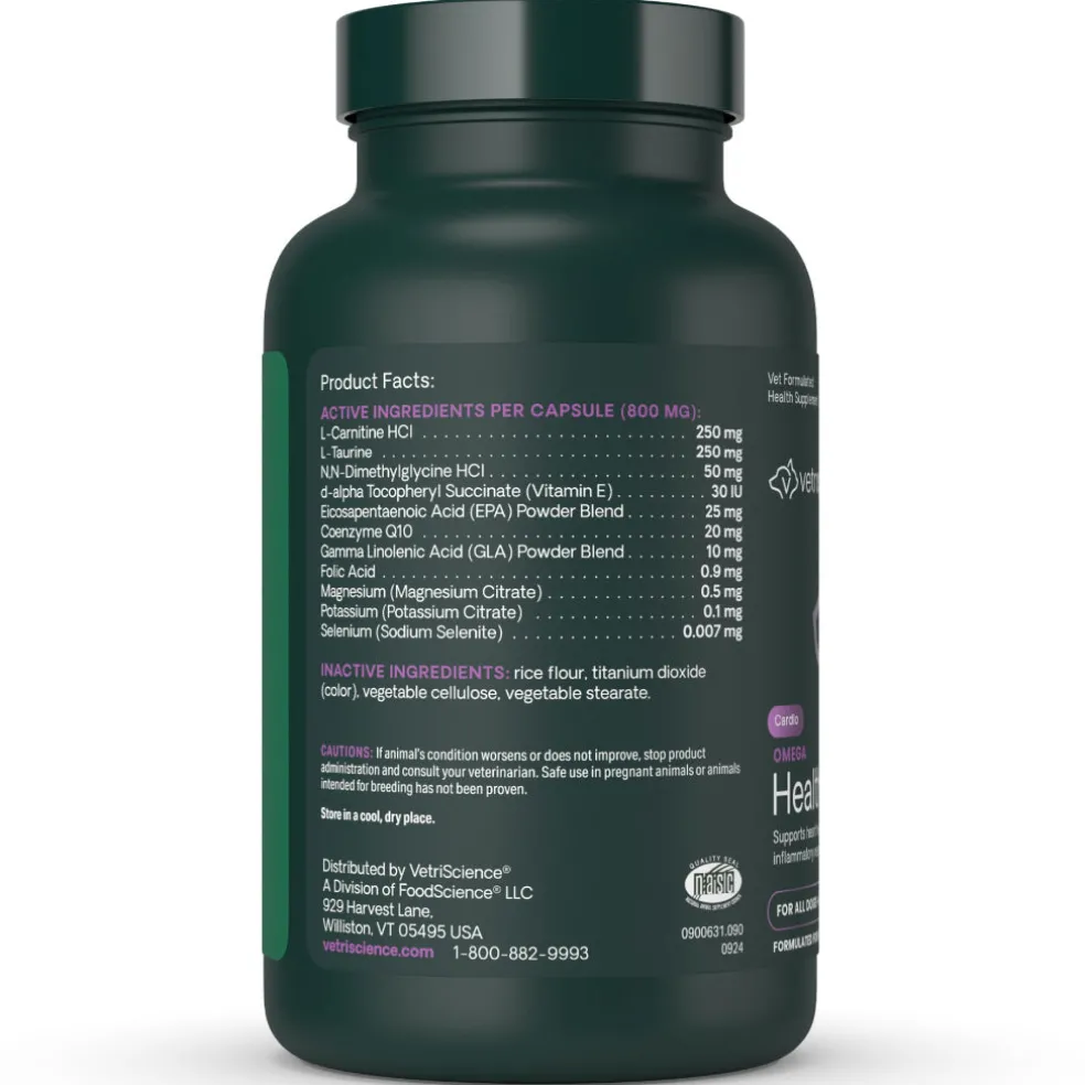 Omega Healthy Heart Capsules for Cats and Dogs