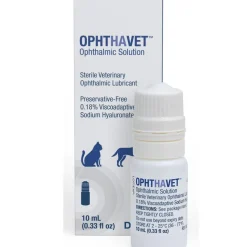 OphtHAvet Ophthalmic Eye Lubricant for Dogs & Cats, 10-ml (Solution)