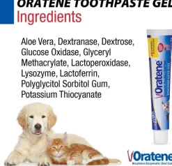 Oratene Brushless Maintenance Toothpaste Gel for Dogs & Cats (2.5oz)