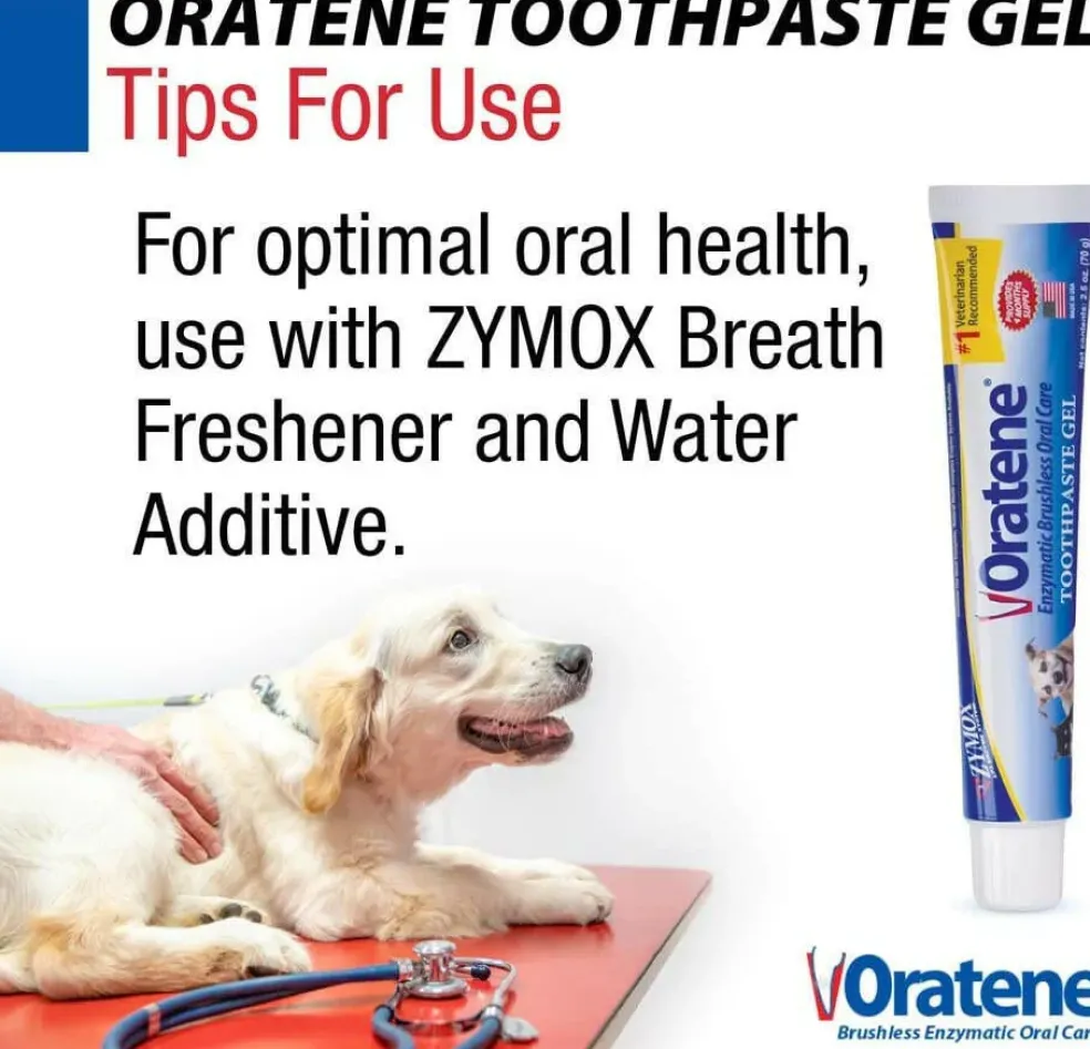 Oratene Brushless Maintenance Toothpaste Gel for Dogs & Cats (2.5oz)