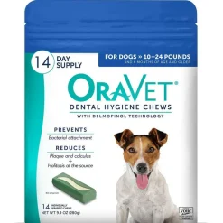 ORAVET Dental Hygiene Chews For Small Dogs 10-24 lbs