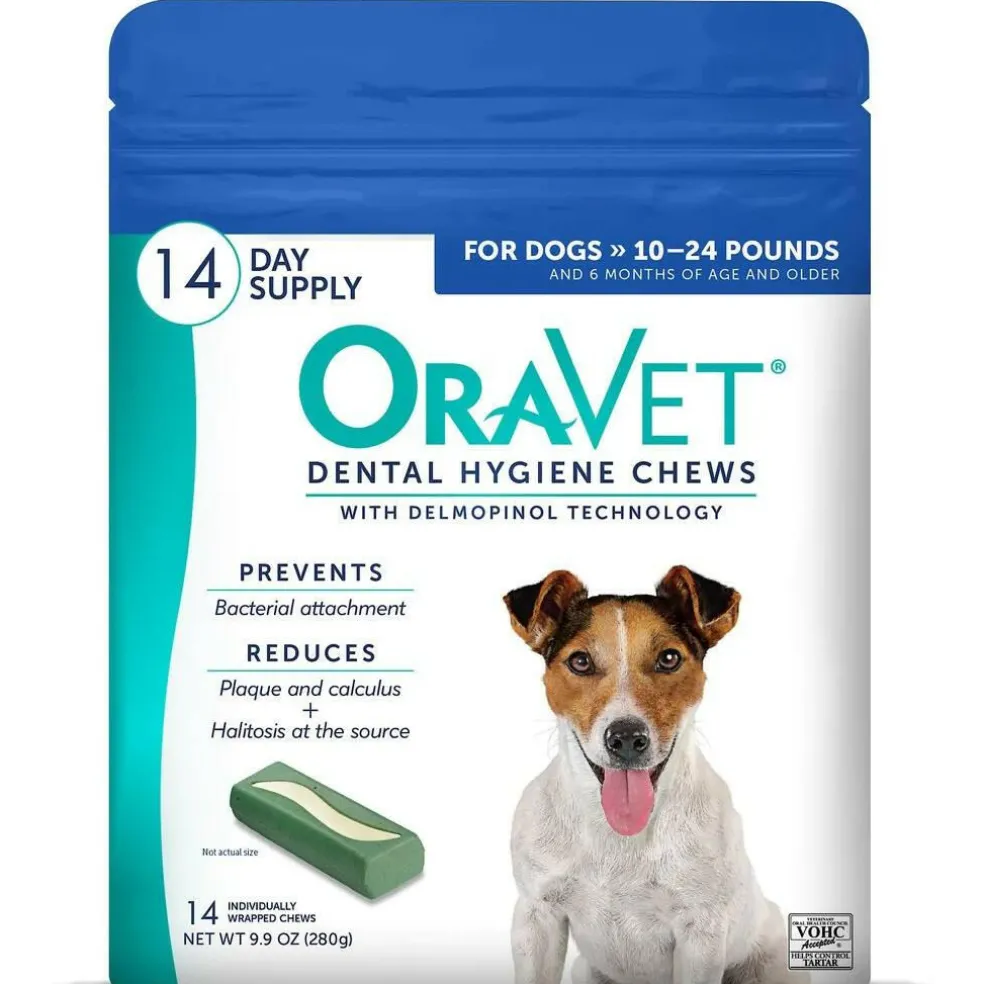 ORAVET Dental Hygiene Chews For Small Dogs 10-24 lbs