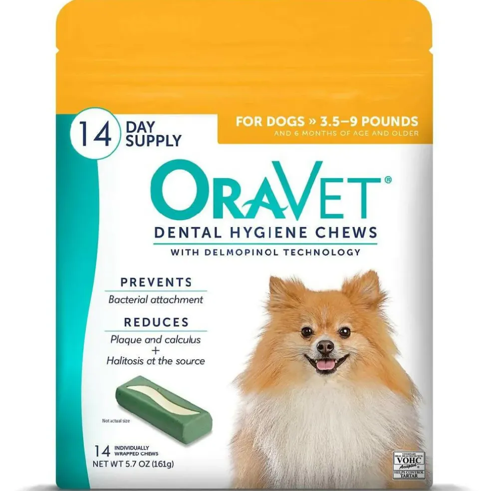 ORAVET Dental Hygiene Chews For Extra Small Dogs 3.5-9 lbs