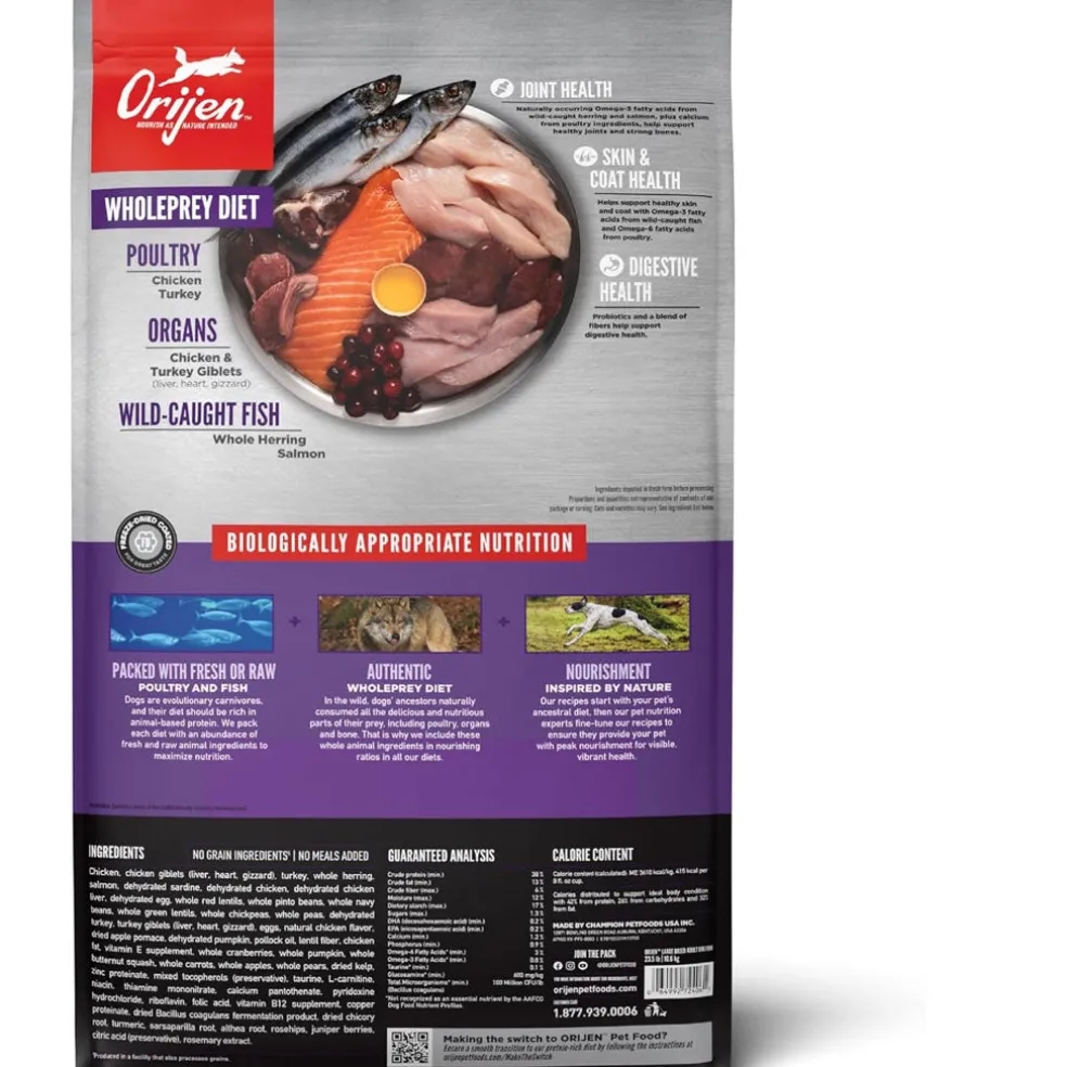 ORIJEN Large Breed Adult Grain-Free High-Protein Dry Dog Food, 23.5-lb