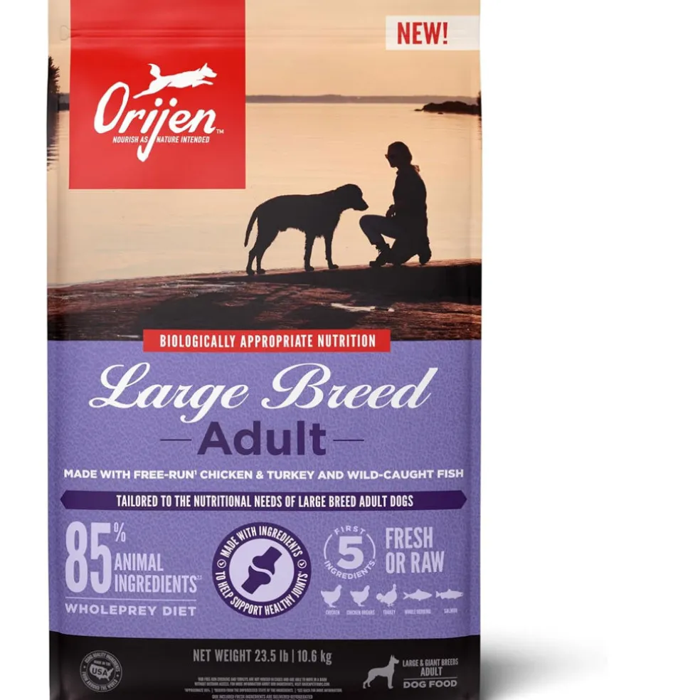 ORIJEN Large Breed Adult Grain-Free High-Protein Dry Dog Food, 23.5-lb