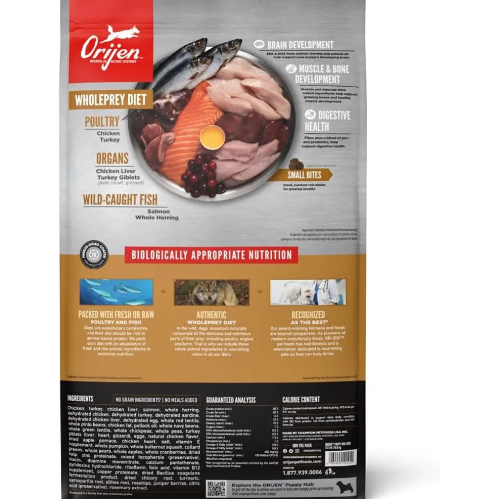 ORIJEN Puppy Grain-Free High-Protein Dry Dog Food