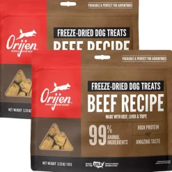 ORIJEN Ranch-Raised Beef Grain-Free High-Protein Freeze Dried Dog Treats, 3.25-oz bag