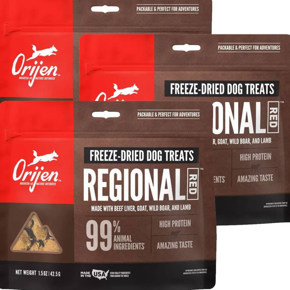 ORIJEN Regional Red Grain-Free High-Protein Freeze-Dried Dog Treats