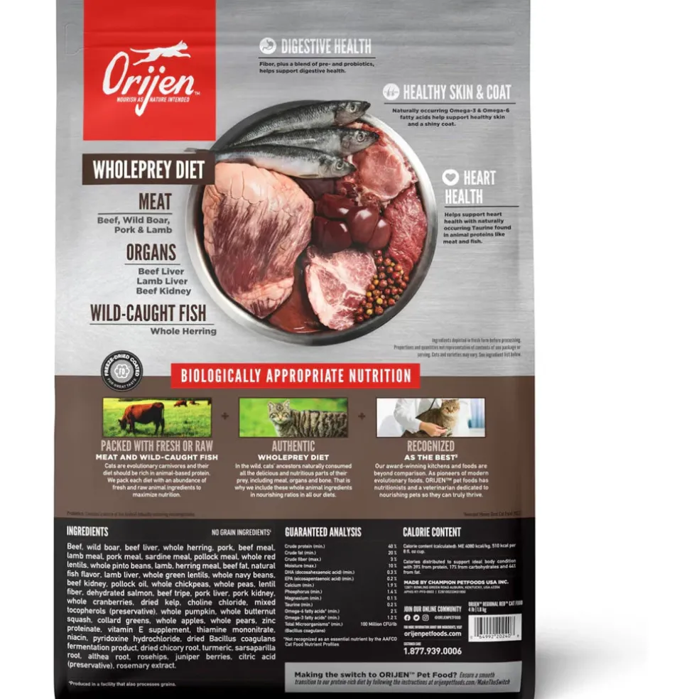 ORIJEN Regional Red Grain-Free High-Protein Premium Dry Cat Food