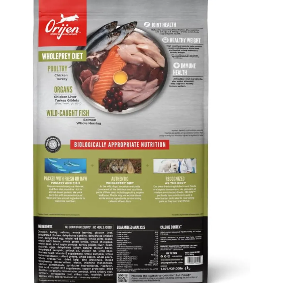 ORIJEN Senior Grain-Free High-Protein Dry Dog Food