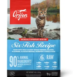 ORIJEN Six Fish Grain-Free High-Protein Premium Dry Cat Food