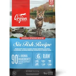 ORIJEN Six Fish Grain-Free High-Protein Premium Dry Cat Food