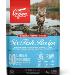 ORIJEN Six Fish Grain-Free High-Protein Premium Dry Cat Food