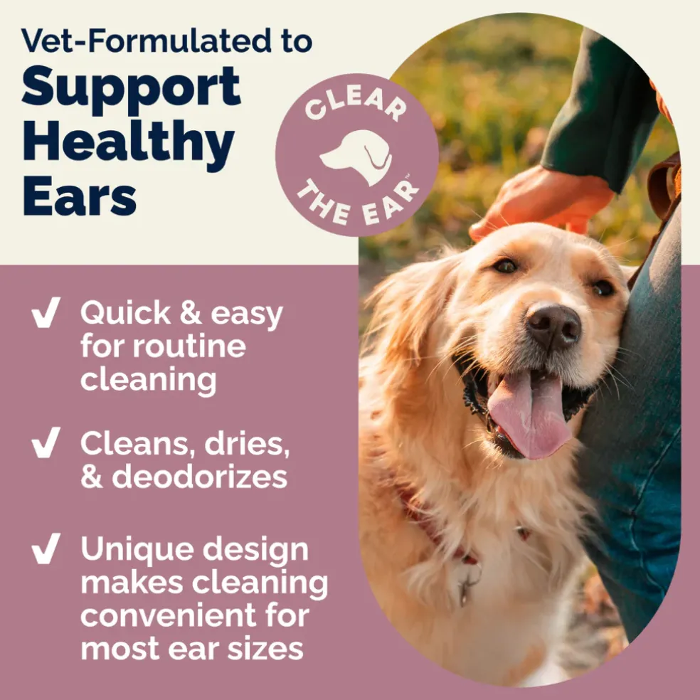 Oticbliss Ear Cleaning Finger Mitts For Dogs & Cats, 50 ct