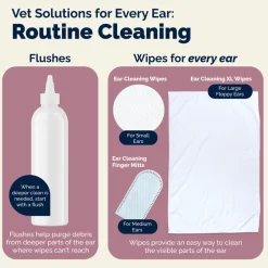 Oticbliss Ear Cleaning Wipes For Dogs & Cats, 100 ct