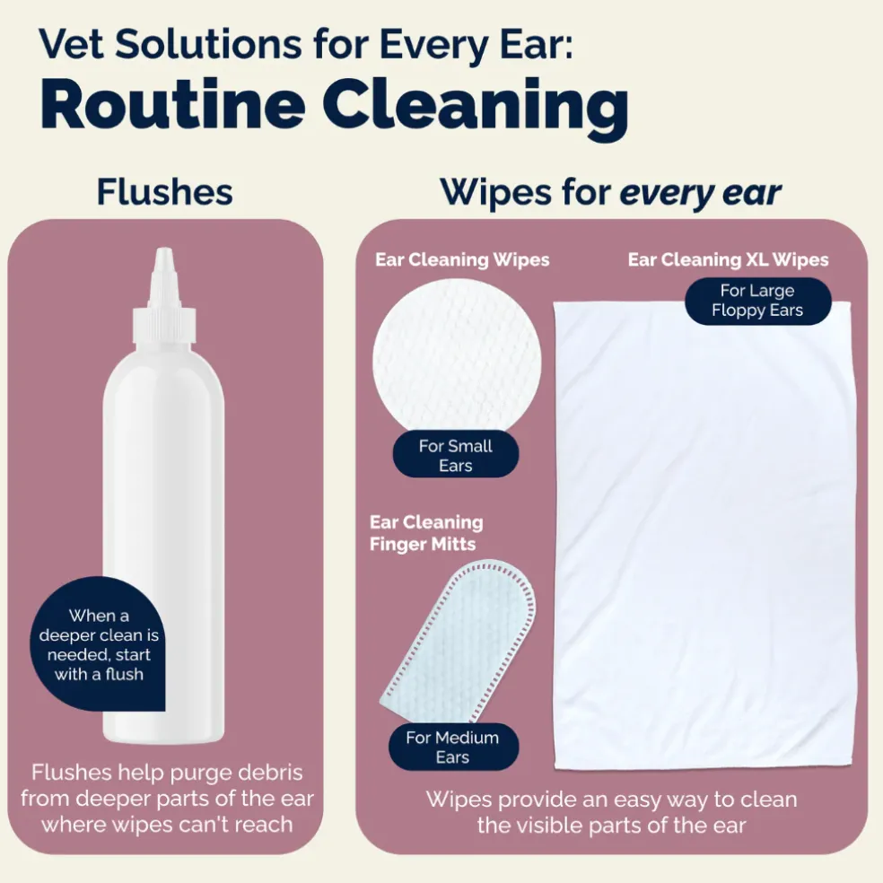 Oticbliss Ear Cleaning Wipes For Dogs & Cats, 100 ct