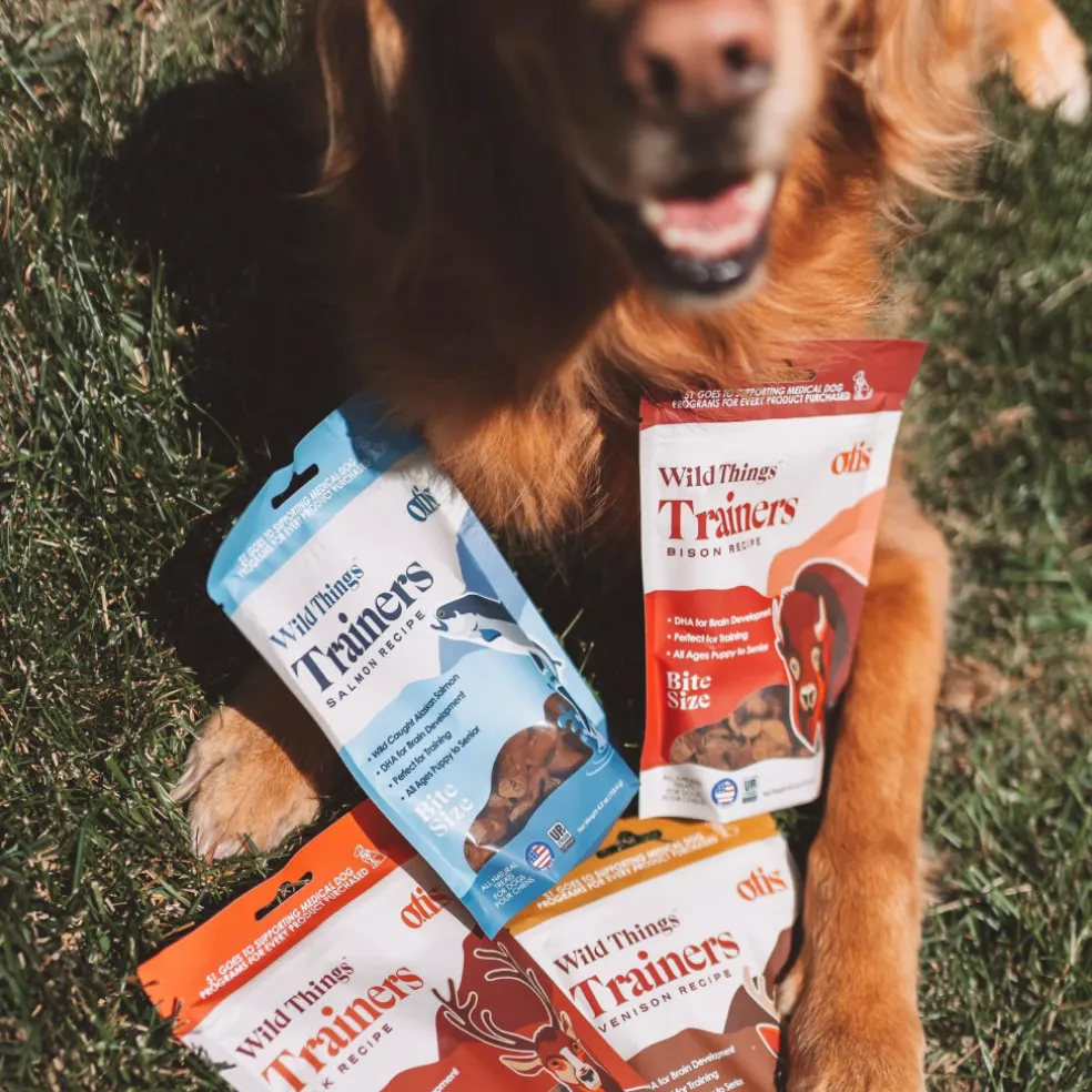 OTIS Wild Things Bison Trainers Bite-Sized Treats for Dogs (4 oz)