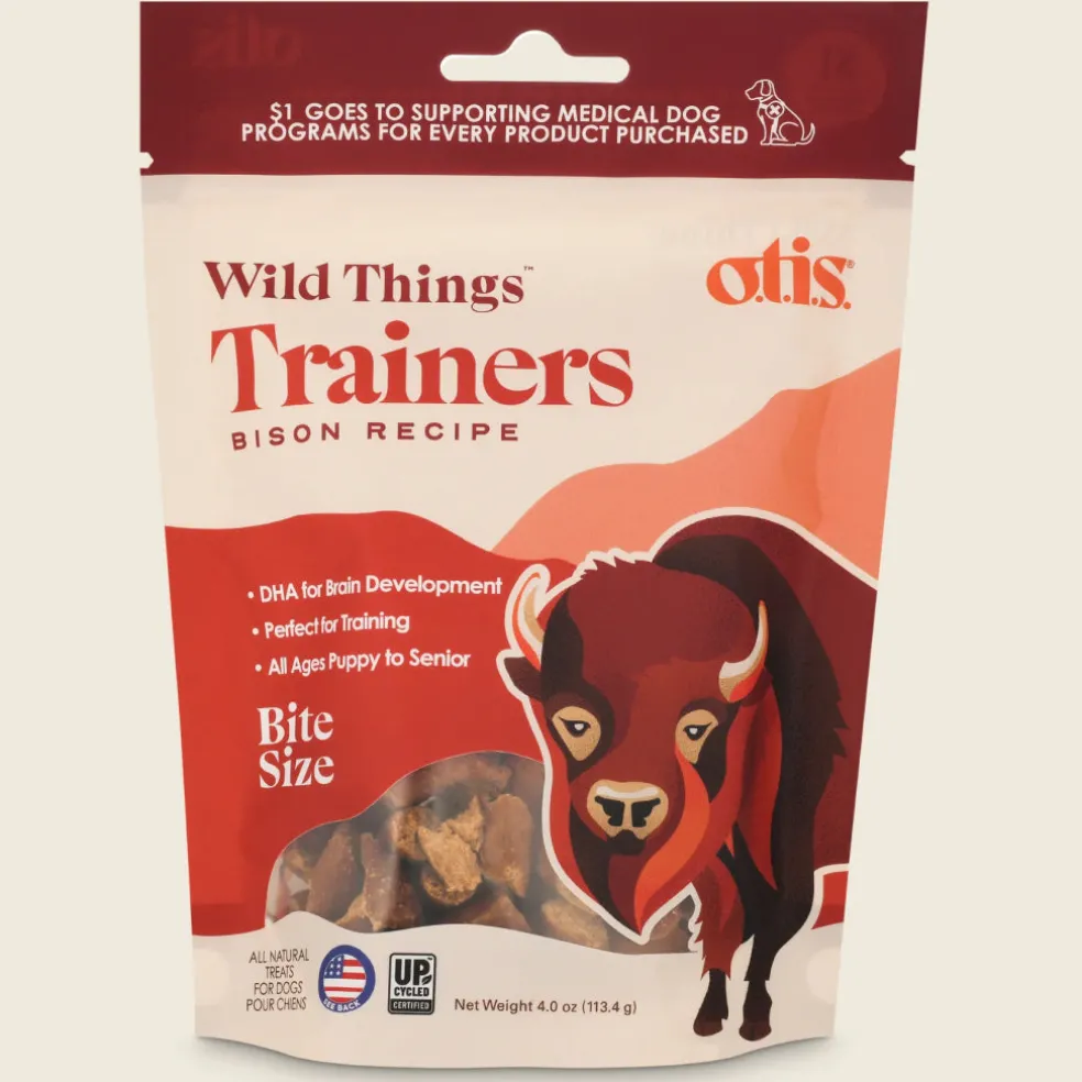 OTIS Wild Things Bison Trainers Bite-Sized Treats for Dogs (4 oz)