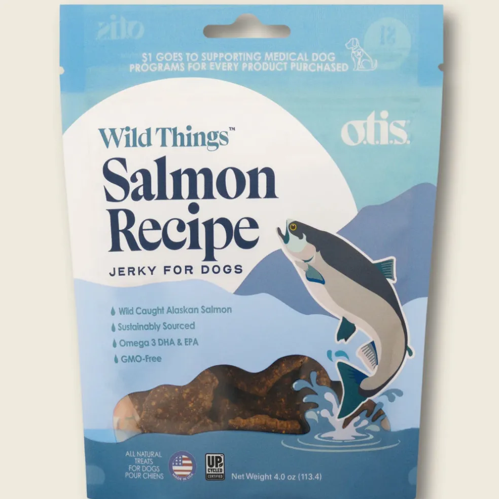 OTIS Wild Things Salmon Jerky Treats for Dogs (4 oz)