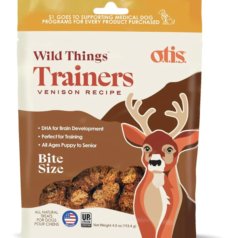 Otis Wild Things Trainers Venison Recipe Treats for Dogs, 4-oz