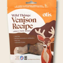 OTIS Wild Things Venison Jerky Treats for Dogs (4 oz)