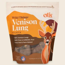 OTIS Wild Things Venison Lung Filets Treats for Dogs (4 oz)