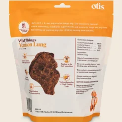 OTIS Wild Things Venison Lung Filets Treats for Dogs (4 oz)