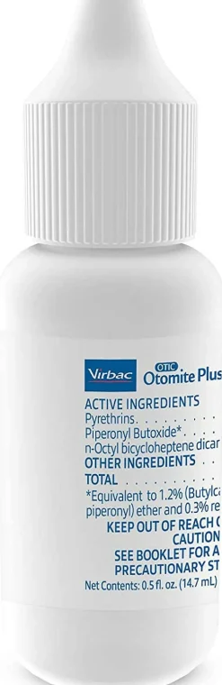 Otomite Plus® Ear Mite Treatment for Dogs & Cats (0.5 oz)