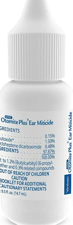 Otomite Plus® Ear Mite Treatment for Dogs & Cats (0.5 oz)