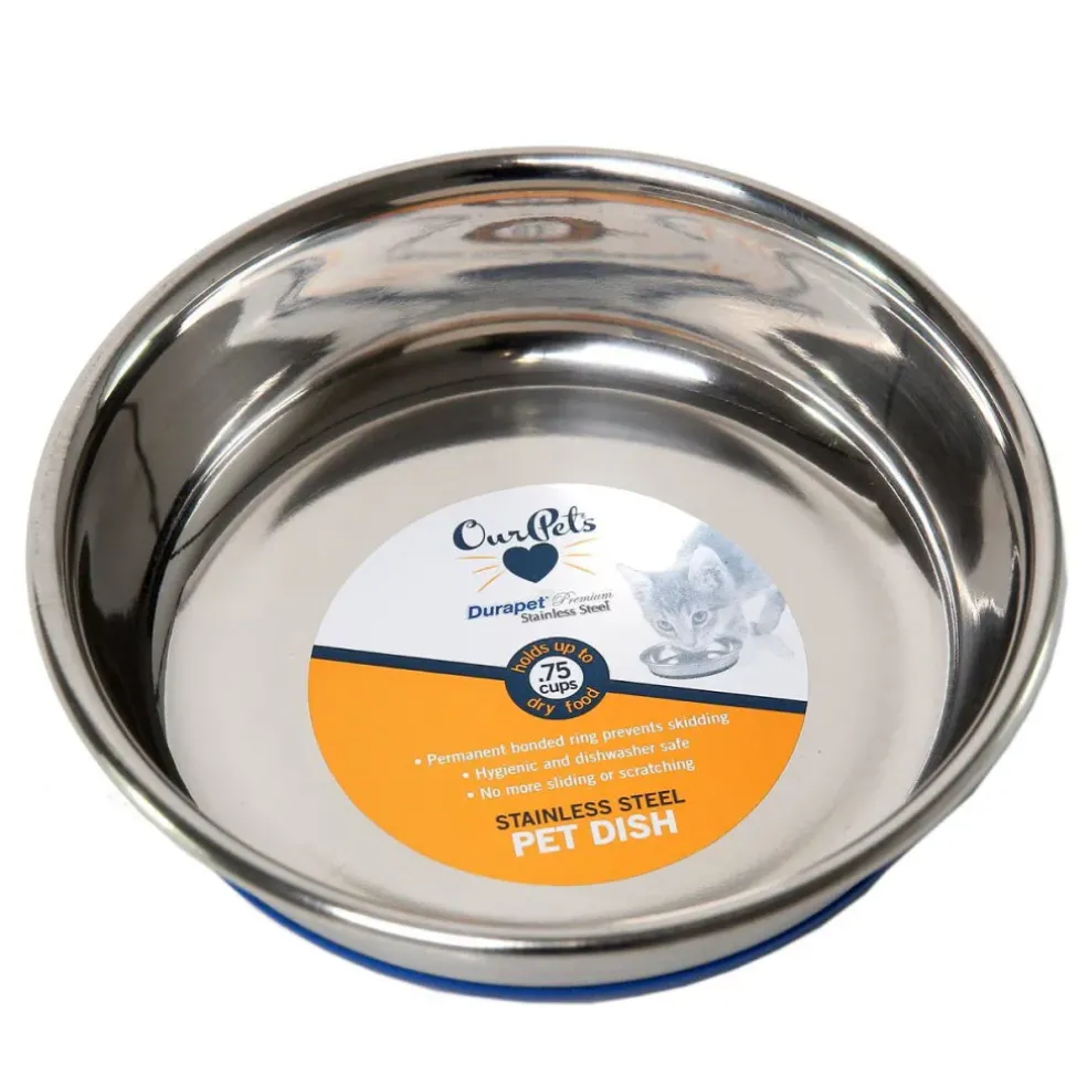 OurPets Durapet Premium Stainless Steel Pet Dish