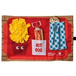 Outward Hound Activity Matz Fast Food Fun Game Plush Dog Puzzle Mat